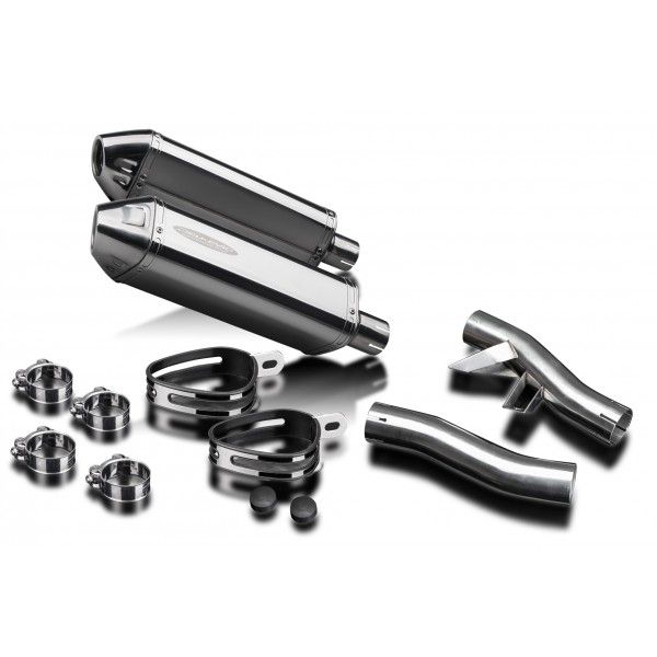 Delkevic slip-on kit Tri-Oval RVS 320mm - GTR1000 (1986-2006)