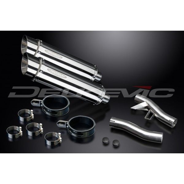 Delkevic slip-on kit Round RVS 350mm - GTR1000 (1986-2006)