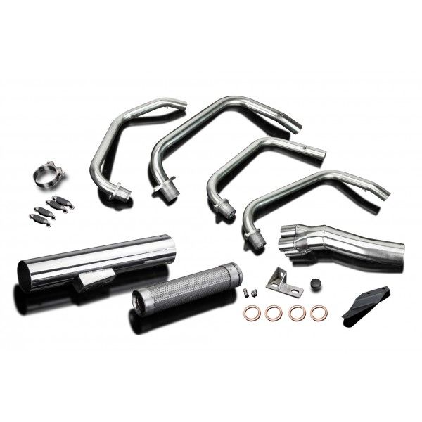 Delkevic volledig systeem Short Straight RVS 350mm - Z750E KZ750E (1980-1982)