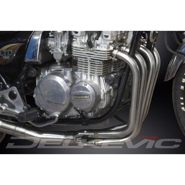 Delkevic volledig systeem Megaphone RVS 550mm - KZ750F 750LTD (1983)