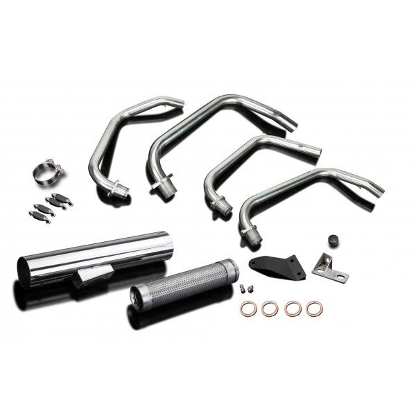 Delkevic volledig systeem Short Straight RVS 350mm - KZ750F 750LTD (1983)