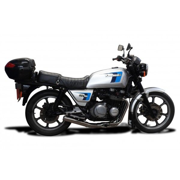 Delkevic volledig systeem Short Straight RVS 350mm - KZ750P GT750 (1982-1988)