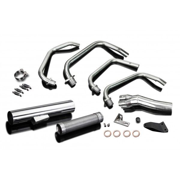 Delkevic volledig systeem Short Straight RVS 350mm - KZ750P GT750 (1982-1988)