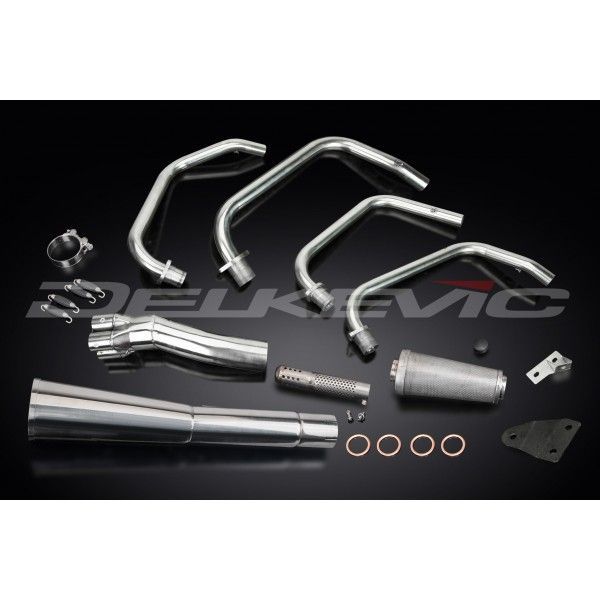 Delkevic volledig systeem Megaphone RVS 550mm - SR650 Z650D (1978-1981)