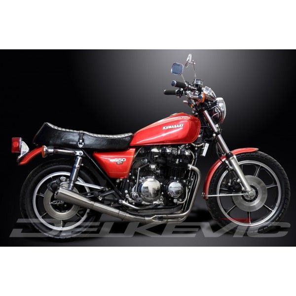 Delkevic volledig systeem Megaphone RVS 550mm - SR650 Z650D (1978-1981)