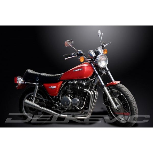 Delkevic volledig systeem Megaphone RVS 550mm - SR650 Z650D (1978-1981)