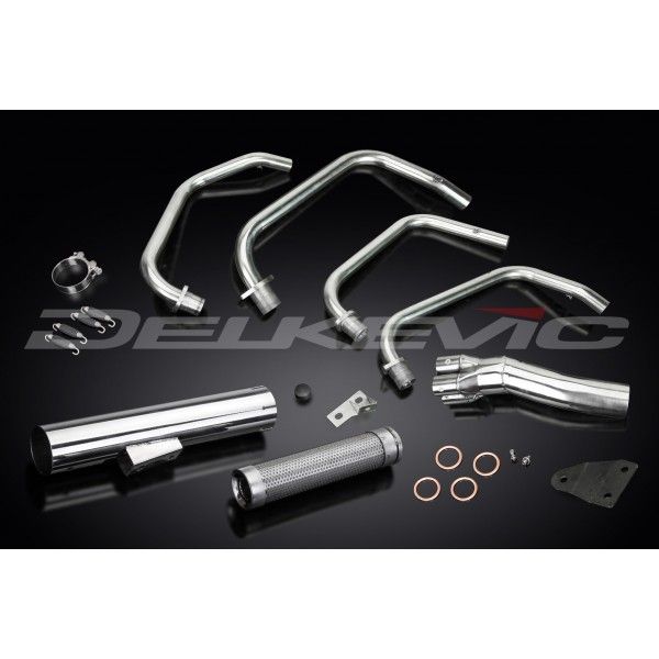 Delkevic volledig systeem Short Straight RVS 350mm - SR650 Z650D (1978-1981)
