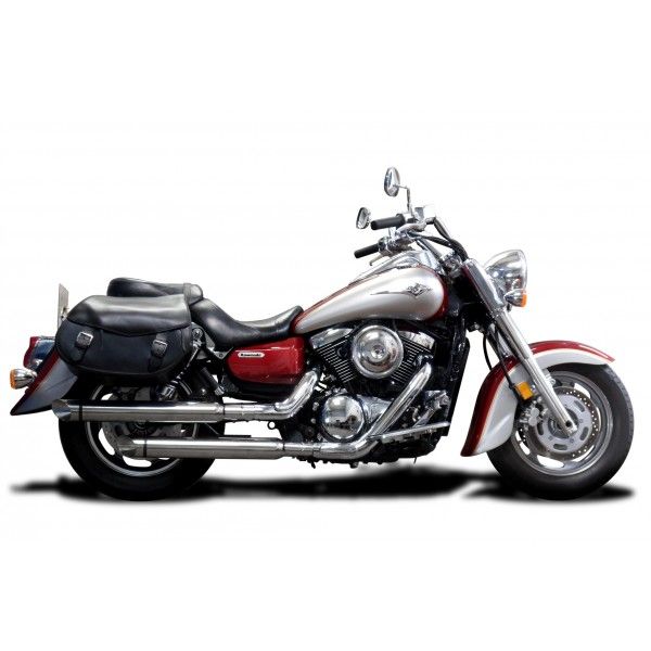 Delkevic slip-on kit Round RVS 550mm - VN1600 Classic (2003-2008)