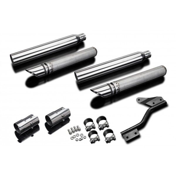 Delkevic slip-on kit Round RVS 550mm - VN1600 Classic (2003-2008)