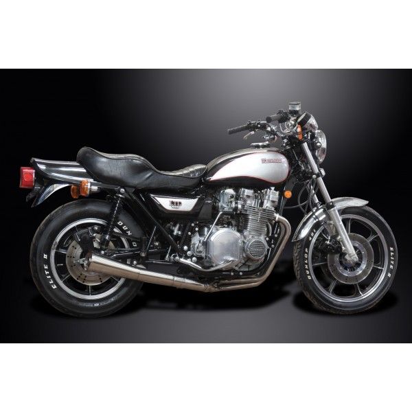 Delkevic volledig systeem Megaphone RVS 550mm - KZ1000LTD (KZ1000B3-B4) (1979-1980)