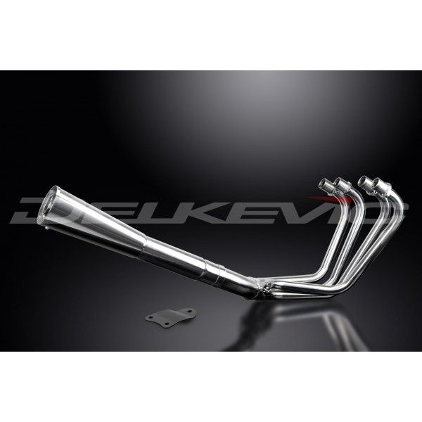 Delkevic volledig systeem Megaphone RVS 550mm - KZ1000LTD (KZ1000B3-B4) (1979-1980)