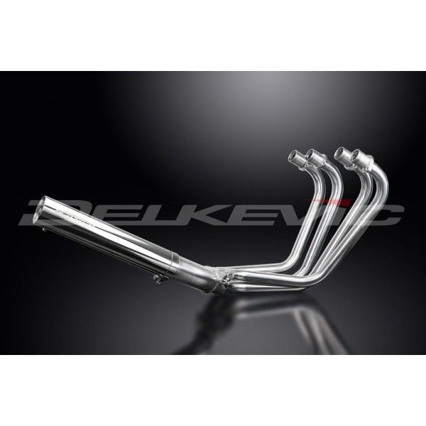 Delkevic volledig systeem Short Straight RVS 350mm - KZ1000LTD (KZ1000B1-B2) (1977-1978)