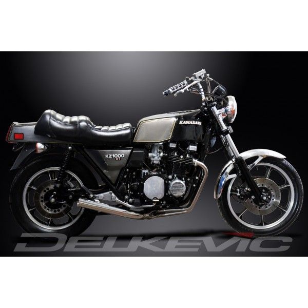 Delkevic volledig systeem Short Straight RVS 350mm - Z1000ST (1979-1980)