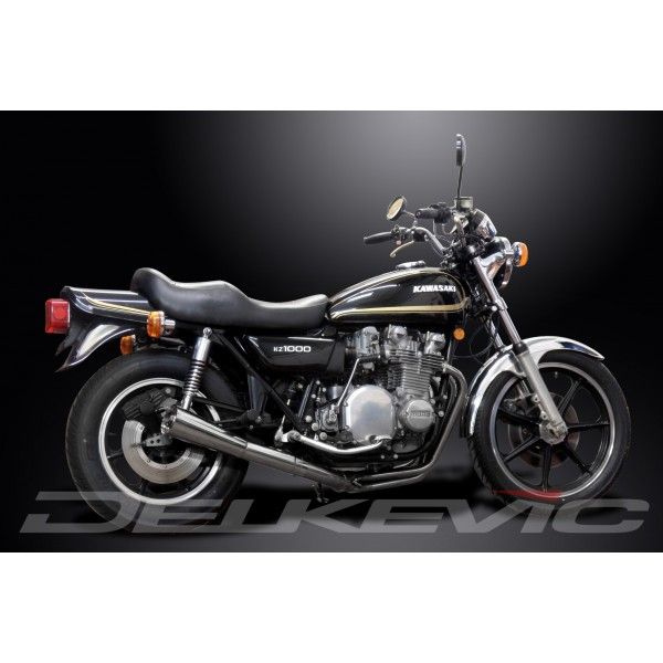 Delkevic volledig systeem Megaphone RVS 550mm - Z1000A1 A2 (1977-1978)