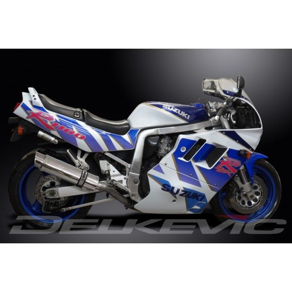 Delkevic slip-on kit Round RVS 350mm - GSX-R1100 (1989-1992)