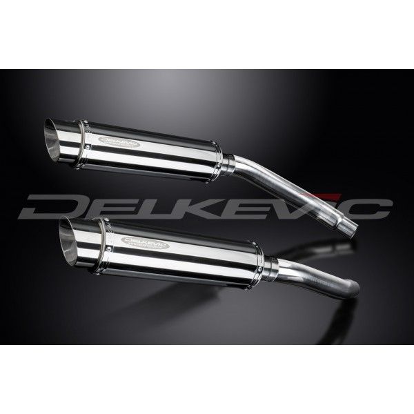 Delkevic slip-on kit Round RVS 350mm - GSX-R1100 (1989-1992)