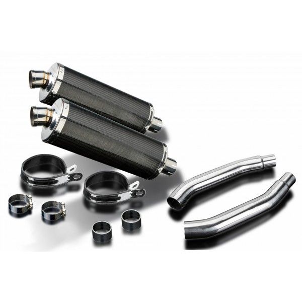 Delkevic slip-on kit Oval Carbon 350mm - GSX-R1100 (1989-1992)