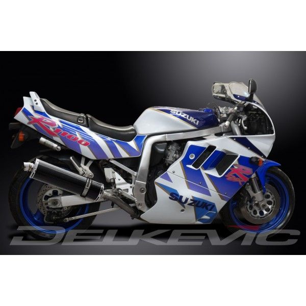 Delkevic slip-on kit Oval Carbon 450mm - GSX-R1100 (1989-1992)