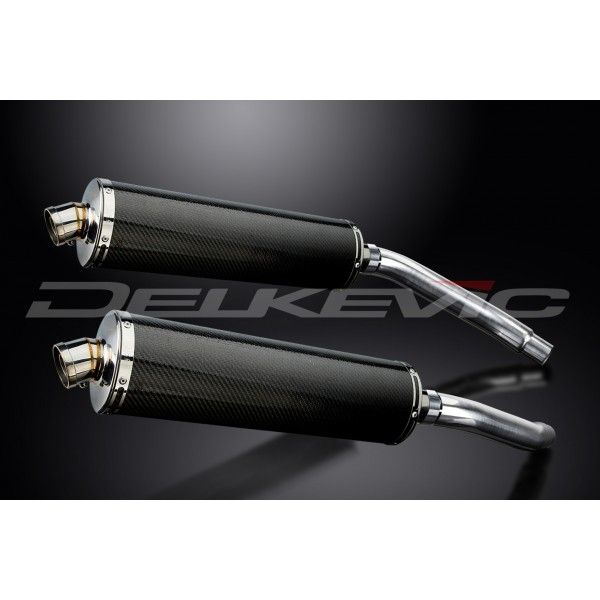 Delkevic slip-on kit Oval Carbon 450mm - GSX-R1100 (1989-1992)