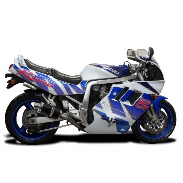 Delkevic slip-on kit Oval Carbon 225mm - GSX-R1100 (1989-1992)