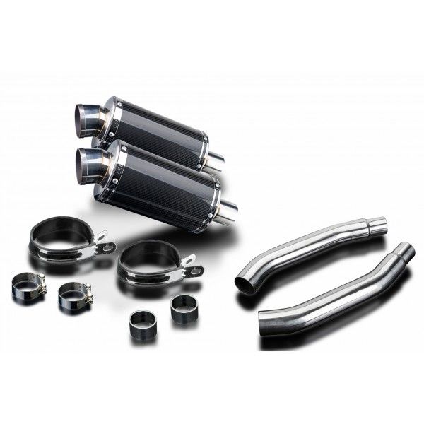 Delkevic slip-on kit Oval Carbon 225mm - GSX-R1100 (1989-1992)