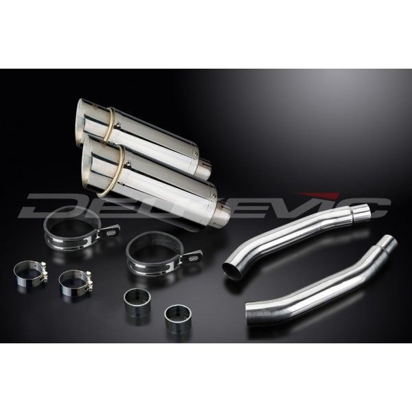 Delkevic slip-on kit Round RVS 200mm - GSX-R1100 (1989-1992)