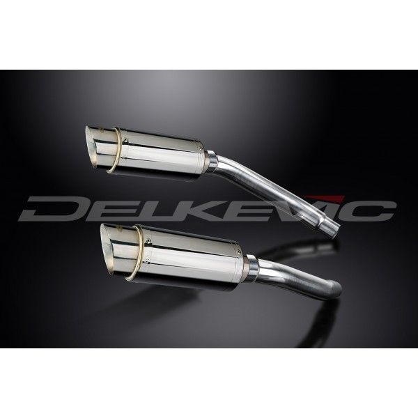 Delkevic slip-on kit Round RVS 200mm - GSX-R1100 (1989-1992)