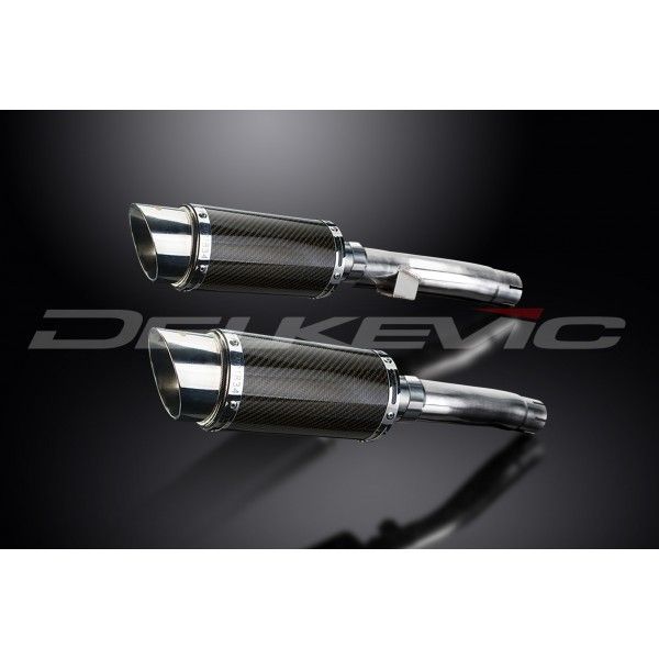 Delkevic slip-on kit Round Carbon 200mm - Zephyr 1100 ZR1100A(1992-1995)