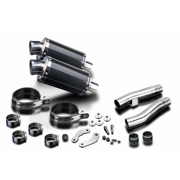 Delkevic slip-on kit Oval Carbon 225mm - Zephyr 1100 ZR1100A(1992-1995)
