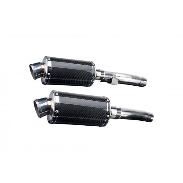 Delkevic slip-on kit Oval Carbon 225mm - Zephyr 1100 ZR1100A(1992-1995)