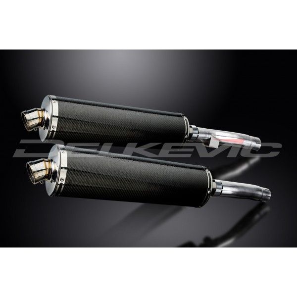 Delkevic slip-on kit Oval Carbon 450mm - Zephyr 1100 ZR1100A(1992-1995)