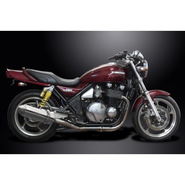 Delkevic slip-on kit Tri-Oval RVS 320mm - Zephyr 1100 ZR1100A(1992-1995)