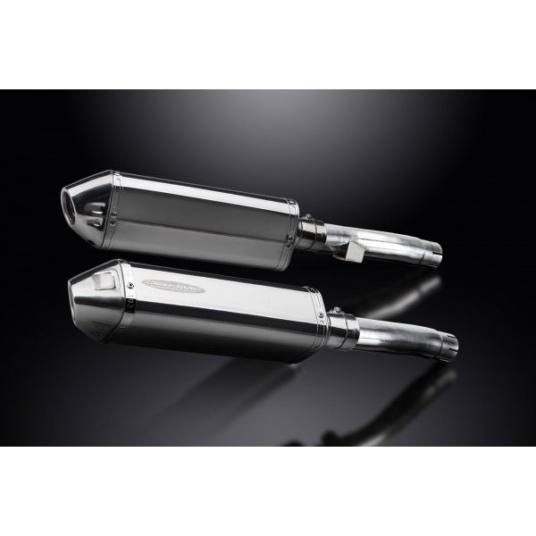 Delkevic slip-on kit Tri-Oval RVS 320mm - Zephyr 1100 ZR1100A(1992-1995)