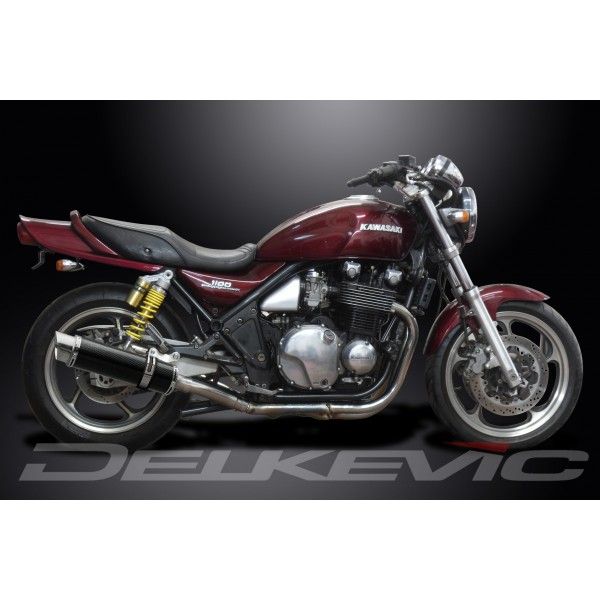 Delkevic slip-on kit Round Carbon 350mm - Zephyr 1100 ZR1100A(1992-1995)