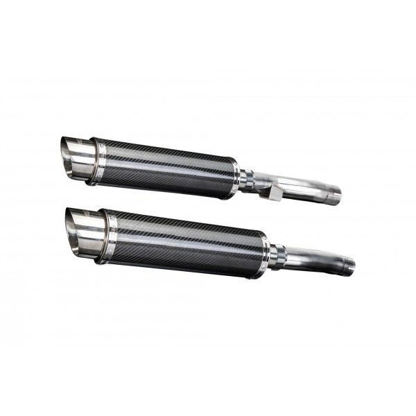 Delkevic slip-on kit Round Carbon 350mm - Zephyr 1100 ZR1100A(1992-1995)