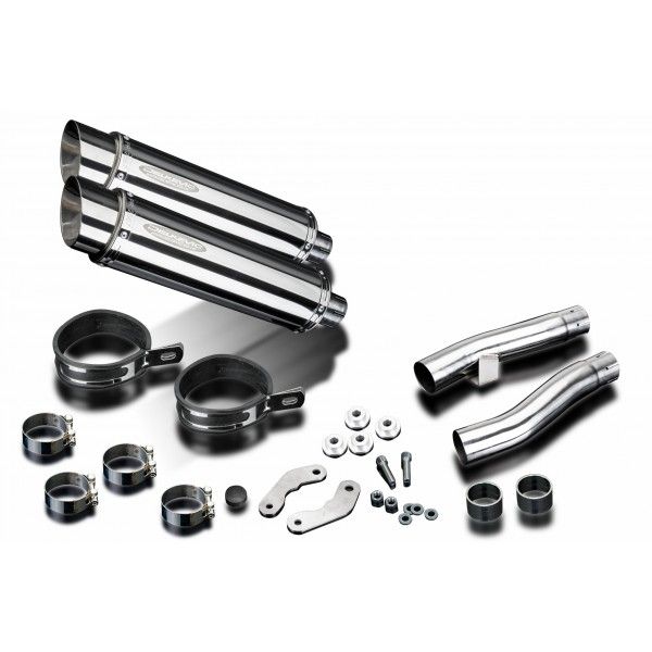 Delkevic slip-on kit Round RVS 350mm - Zephyr 1100 ZR1100A(1992-1995)