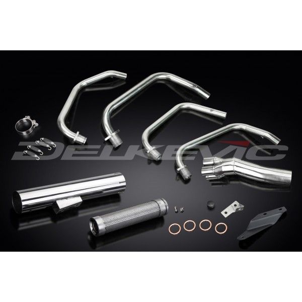 Delkevic volledig systeem Short Straight RVS 350mm - GPZ750R1 (KZ750R1) 81-84