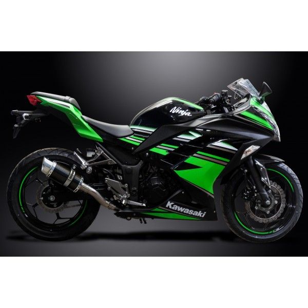 Delkevic volledig systeem Round Carbon 200mm - NINJA 300 (2013-2019)