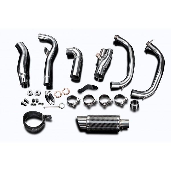 Delkevic volledig systeem Round Carbon 200mm - NINJA 300 (2013-2019)