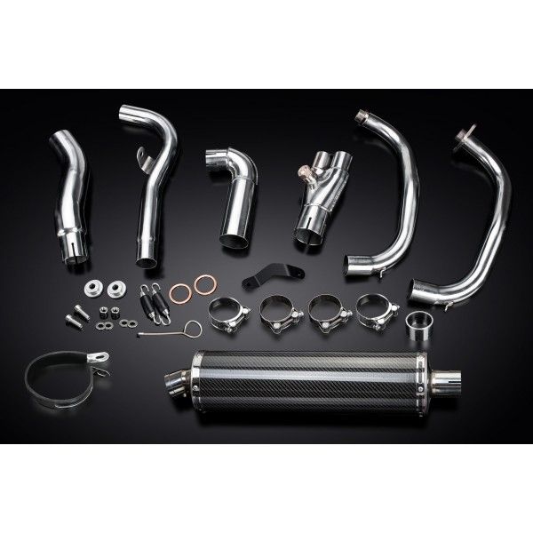 Delkevic volledig systeem Oval Carbon 450mm - NINJA 300 (2013-2019)