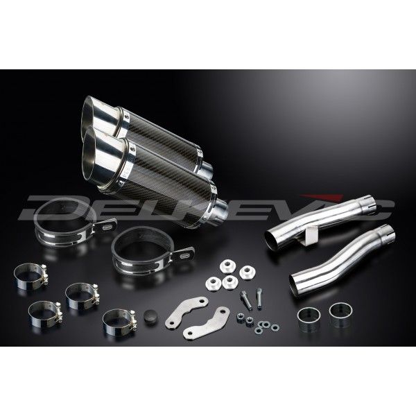 Delkevic slip-on kit Round Carbon 200mm - Zephyr 1100 ZR1100B (1996-1997)