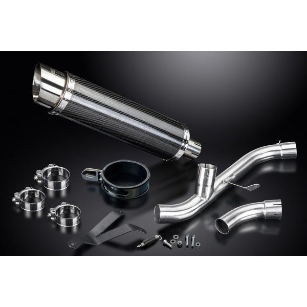 Delkevic slip-on kit Round Carbon 350mm - SUPERSPORT 2017-2019