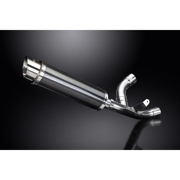 Delkevic slip-on kit Round Carbon 350mm - SUPERSPORT 2017-2019