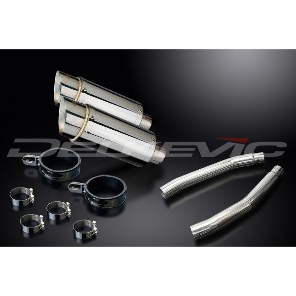 Delkevic slip-on kit Round RVS 200mm - GSX1300R HAYABUSA (2008-2019)