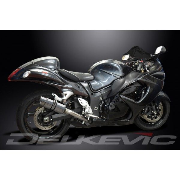 Delkevic slip-on kit Round RVS 200mm - GSX1300R HAYABUSA (2008-2019)