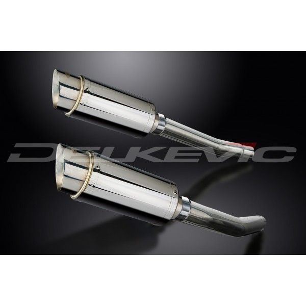 Delkevic slip-on kit Round RVS 200mm - GSX1300R HAYABUSA (2008-2019)