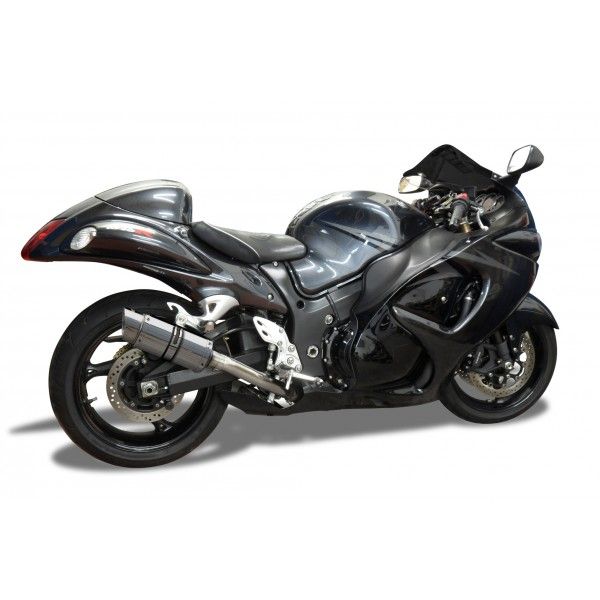 Delkevic slip-on kit Round RVS 200mm - GSX1300R HAYABUSA (2008-2019)