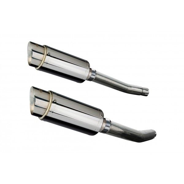 Delkevic slip-on kit Round RVS 200mm - GSX1300R HAYABUSA (2008-2019)