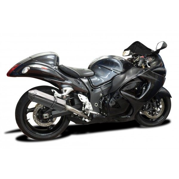Delkevic slip-on kit Tri-Oval RVS 320mm - GSX1300R HAYABUSA (2008-2019)