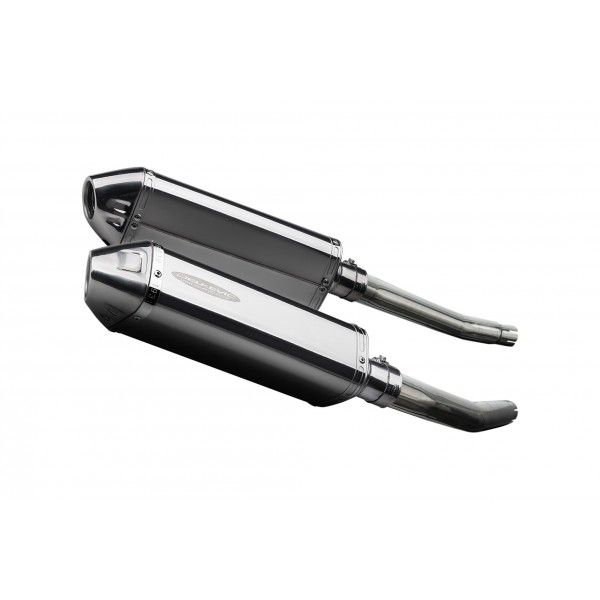 Delkevic slip-on kit Tri-Oval RVS 320mm - GSX1300R HAYABUSA (2008-2019)
